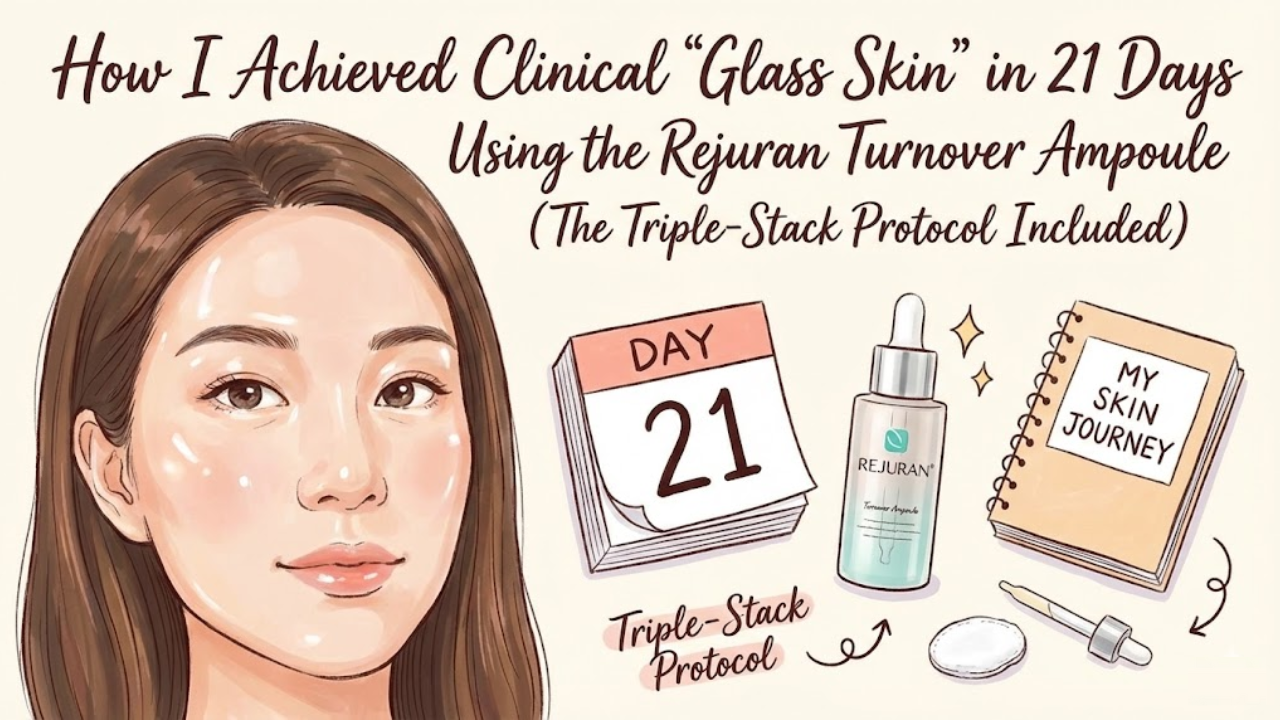 How I Achieved Clinical Glass Skin in 21 Days Using the Rejuran Turnover Ampoule (The Triple-Stack Protocol Included).