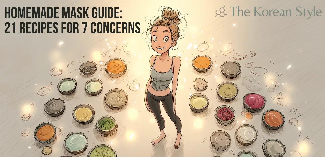 Your Definitive Homemade face Mask Guide: 21 Recipes to Improve 7 Skin Concerns - The Korean Style