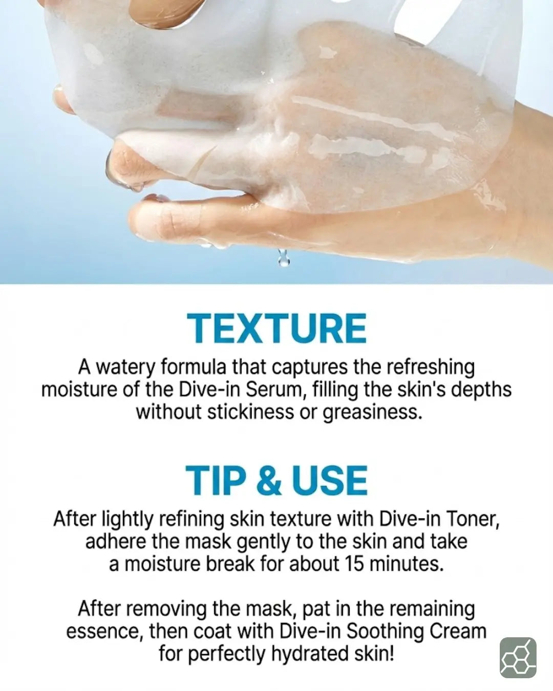 Torriden DIVE IN Low Molecular Hyaluronic Acid Mask (10 sheets)