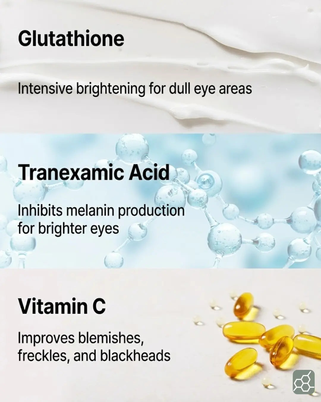 MARY&MAY Tranexamic Acid + Glutathione Eye Cream (30g 1.06 oz.) - The Korean Style MARY&MAY Tranexamic Acid + Glutathione Eye Cream (30g 1.06 oz.) - The Korean Style