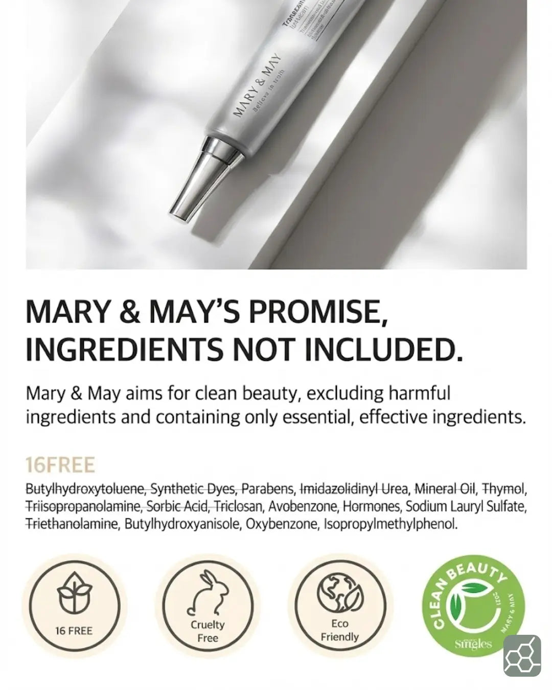 MARY&MAY Tranexamic Acid + Glutathione Eye Cream (30g ≈ 1.06 oz.)