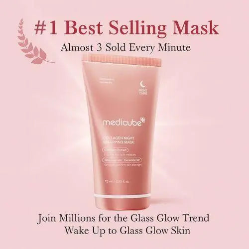 [medicube] Collagen Overnight Wrapping Peel Off Facial Mask Pack (2.53 Fl Oz, 75ml) The Korean Style