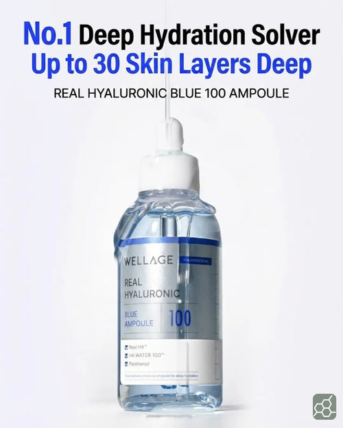 WELLAGE REAL HYALURONIC BLUE AMPOULE 100 (100ml)