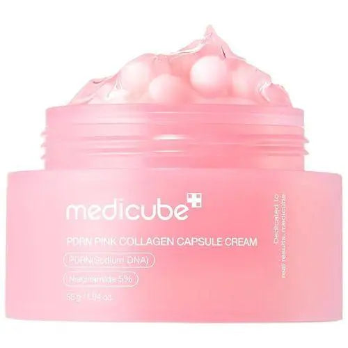 [medicube] Salmon DNA PDRN Pink Collagen Capsule Cream, Face Moisturizer (1.94 Oz, 55g) The Korean Style