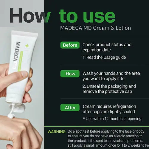 dongkook madeca md cream 80 g centella TECA barrier care The Korean Style