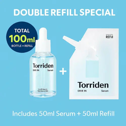 Torriden Dive-In hyaluronic acid serum 100ml soothing hydration (50ml x2ea)