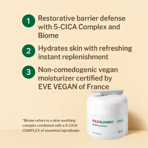 Dr.G Red Blemish Cica Soothing Cream (50ml x2) The Korean Style