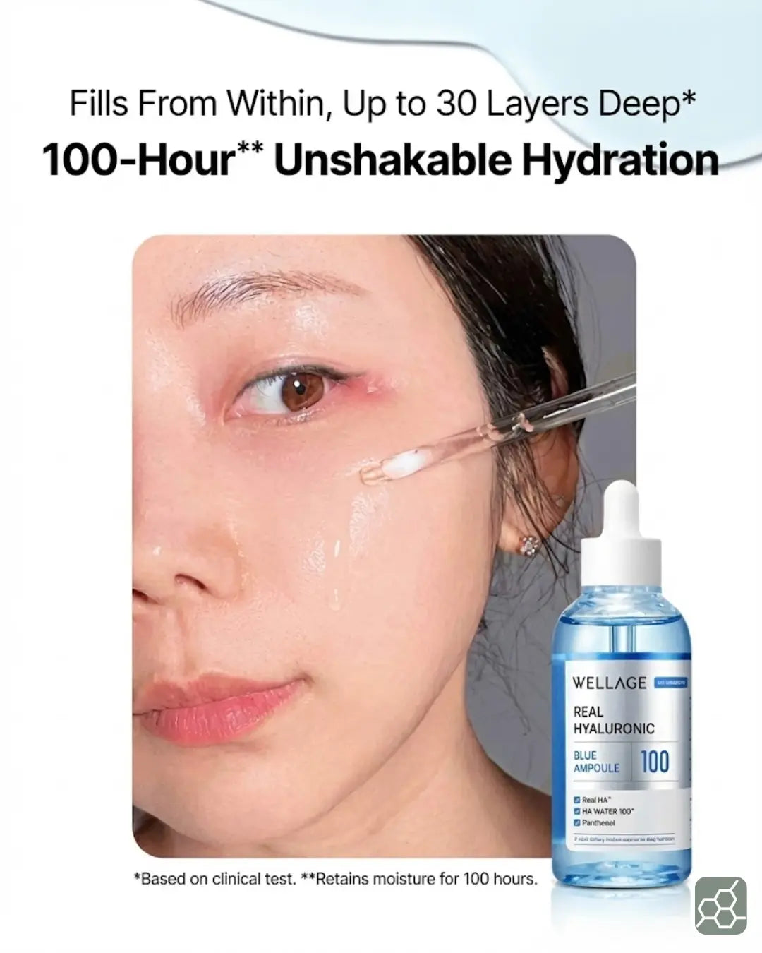 WELLAGE REAL HYALURONIC BLUE AMPOULE 100 (100ml)