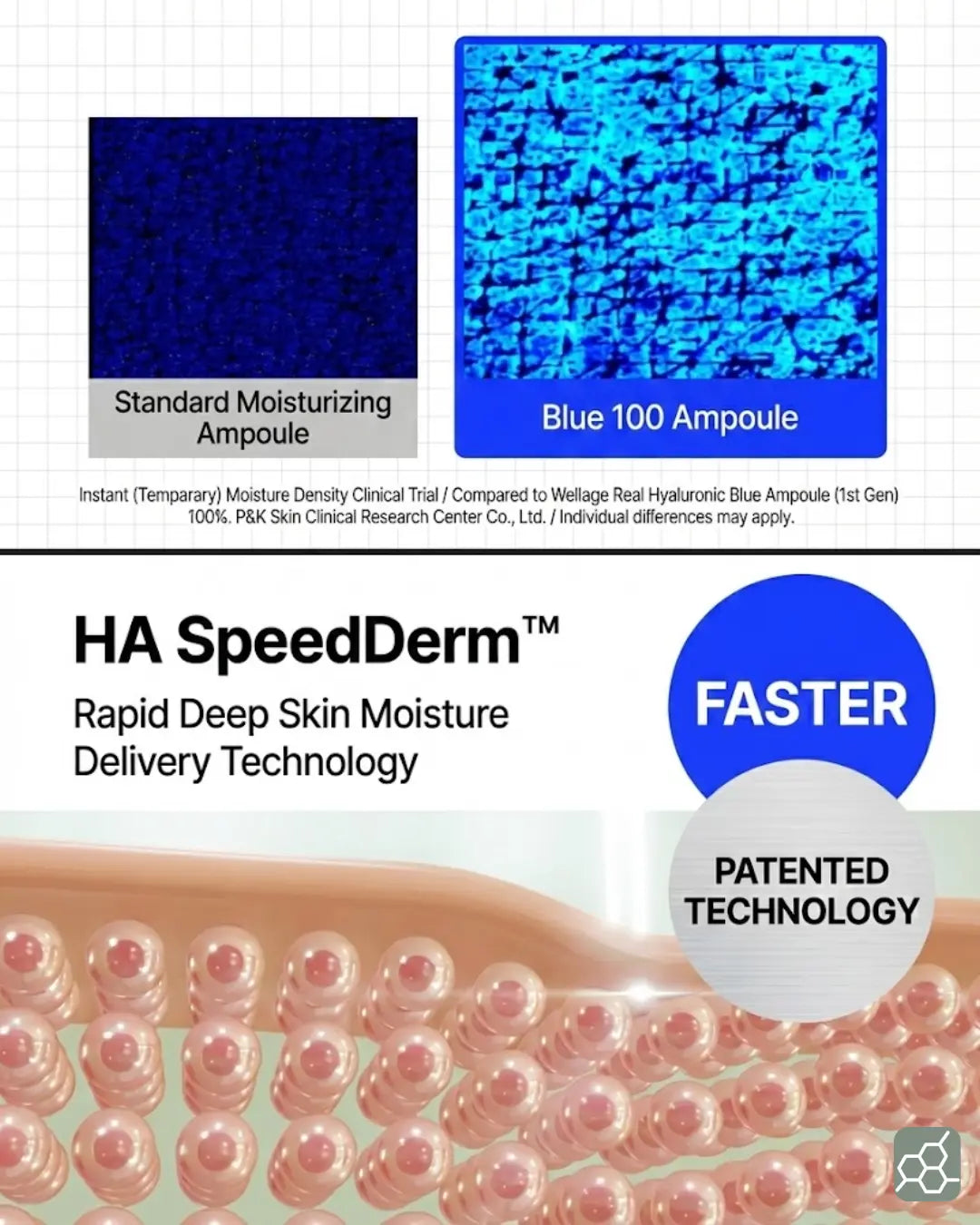 WELLAGE REAL HYALURONIC BLUE AMPOULE 100 (100ml)