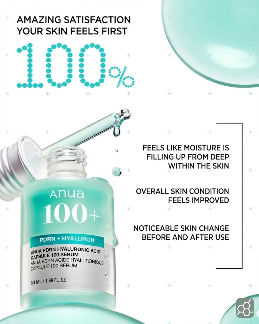 ANUA PDRN HYALURONIC ACID CAPSULE 100 SERUM (30mL ≈ 1.01 fl. oz.)