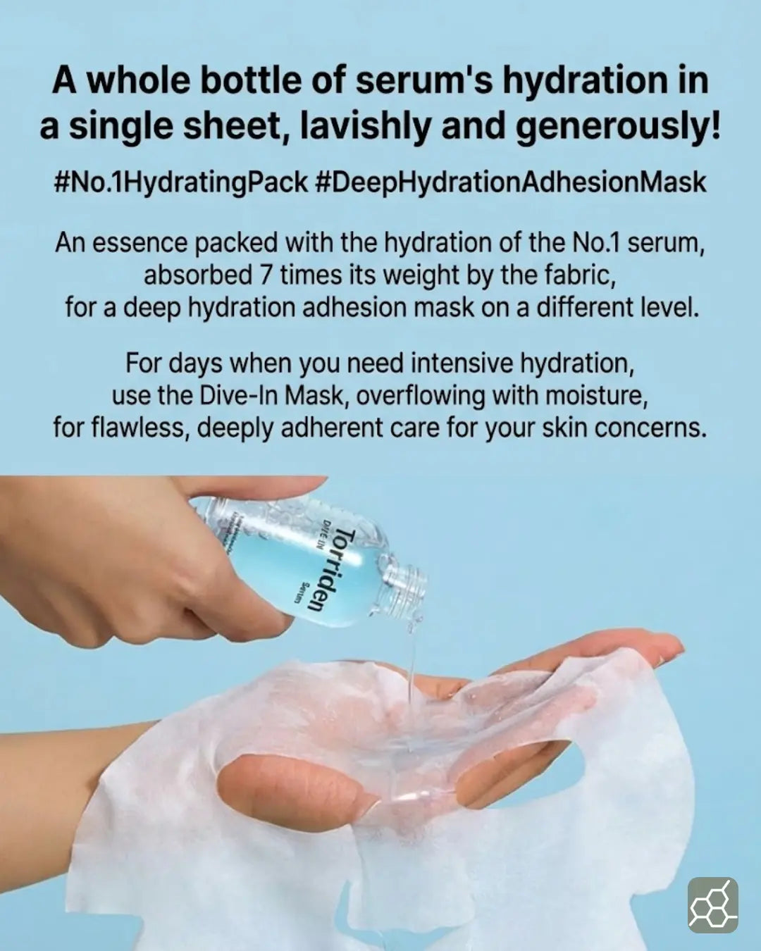 Torriden DIVE IN Low Molecular Hyaluronic Acid Mask (10 sheets)