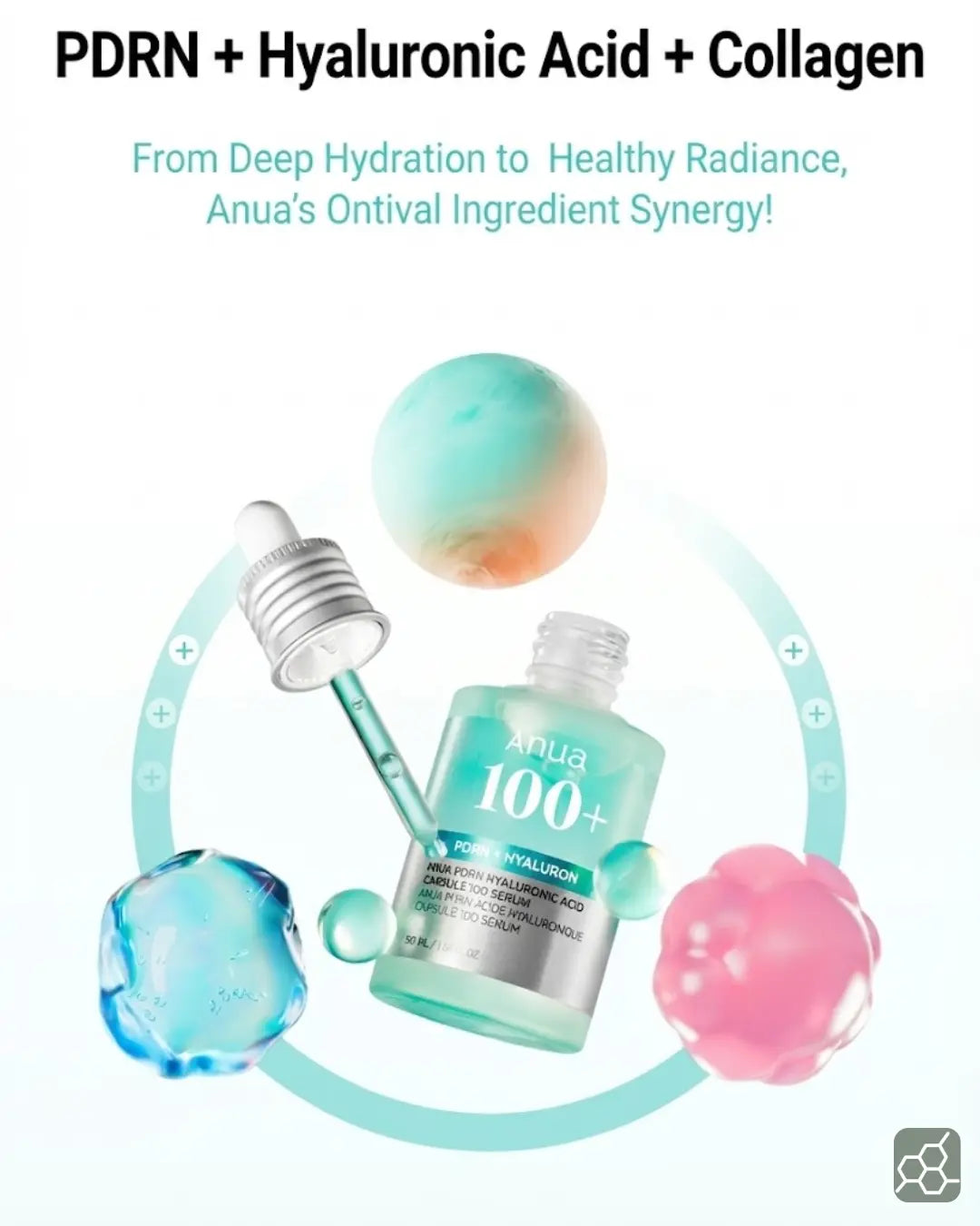 ANUA PDRN HYALURONIC ACID CAPSULE 100 SERUM (30mL ≈ 1.01 fl. oz.)