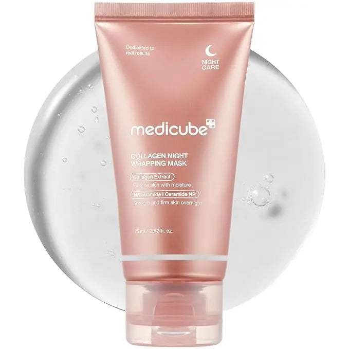 [medicube] Collagen Overnight Wrapping Peel Off Facial Mask Pack (2.53 Fl Oz, 75ml) The Korean Style