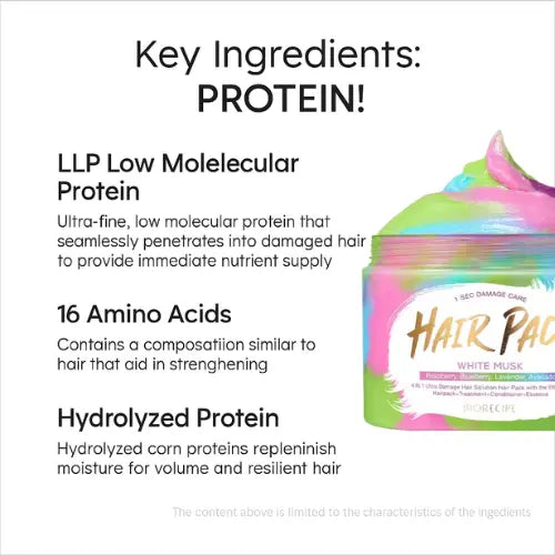 biorecipe hair pack 4-in-1 white musk 300 g The Korean Style