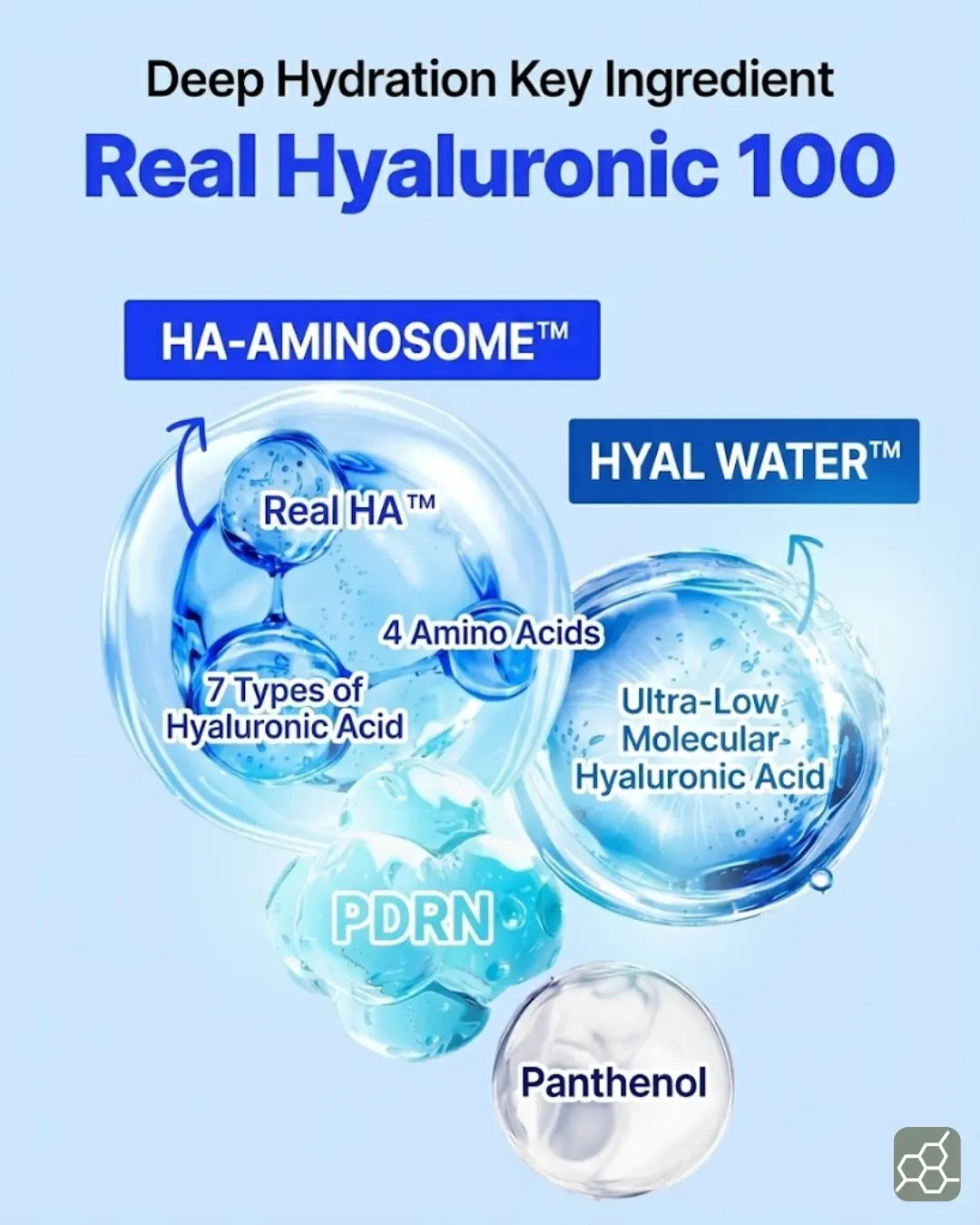 WELLAGE REAL HYALURONIC BLUE AMPOULE 100 (100ml)