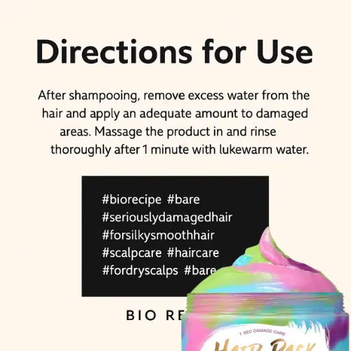 biorecipe hair pack 4-in-1 white musk 300 g The Korean Style
