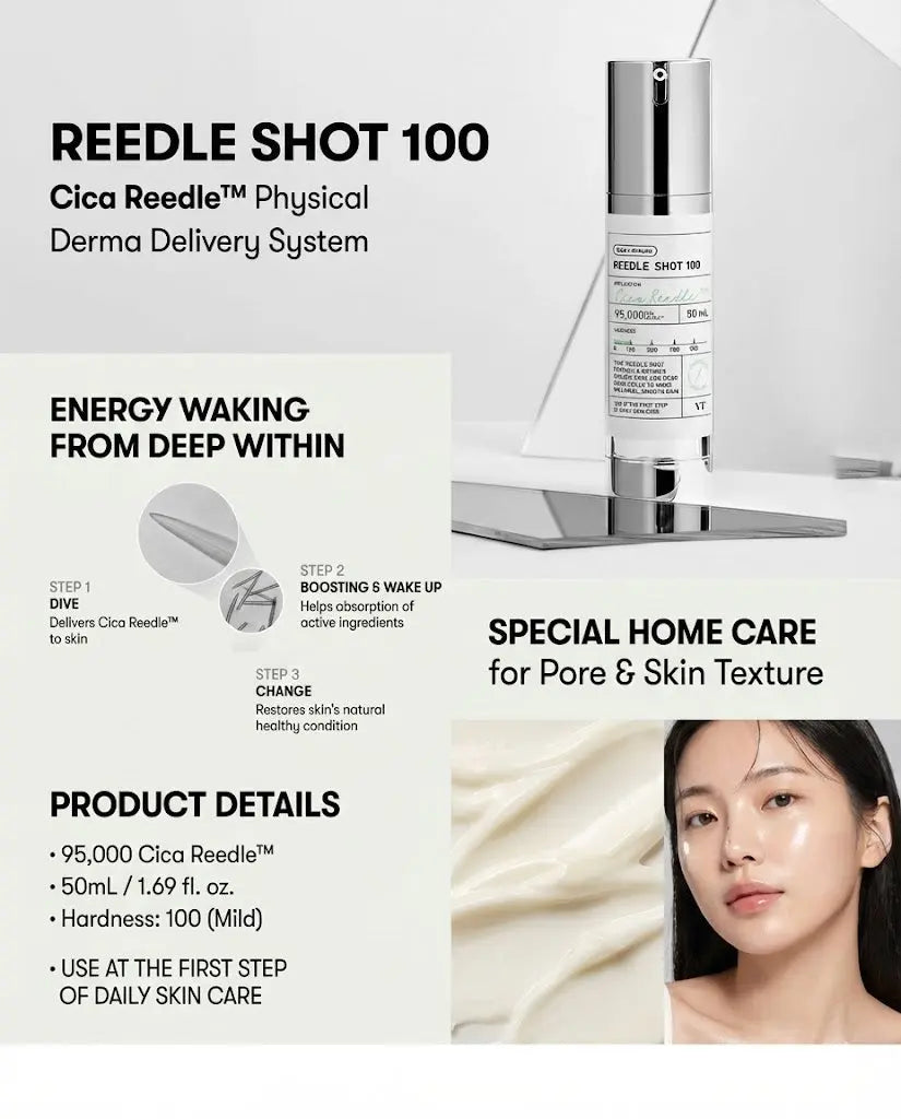 VT Reedle Shot 100 essence soothing cica booster (30ml) x2ea The Korean Style
